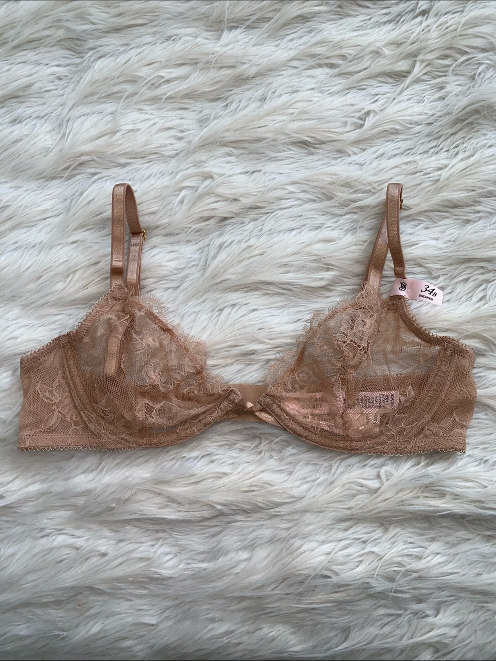 Victoria’s Secret | Very Sexy Unlined Low Cut Demi Sheer Lace Underwire Bra